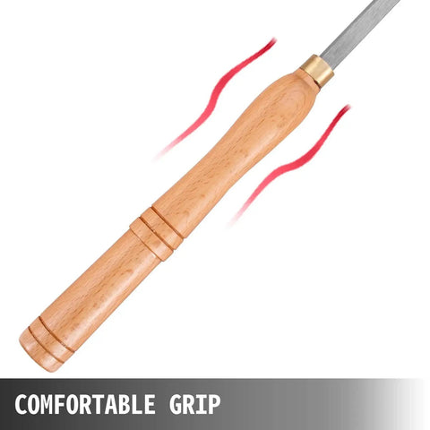 Durable Wood Turning Tools Set For DIY Hobbyists With Carbide Round Square Diamond Cutters And Comfortable Grip Handles