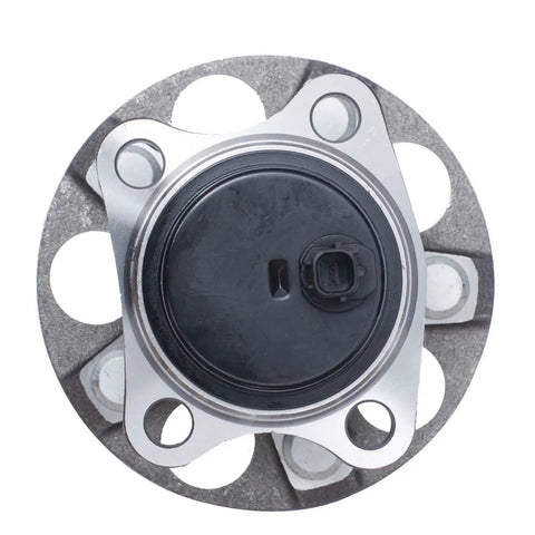 Top view of Pair Rear Wheel Bearing And Hub Assembly For 2010 To 2015 Prius Excluding Prius C And Prius V Models Plus 2012 To 2015 Prius Plug In 5 Lug With ABS OEM Approved And ISO Certified