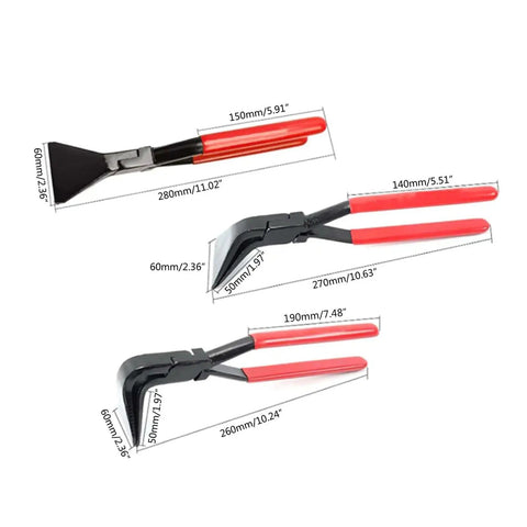Sheet Metal Hand Seamer With 60mm Wide Jaws Three Head Options Straight 45 Degree And 90 Degree for precise bending and flattening