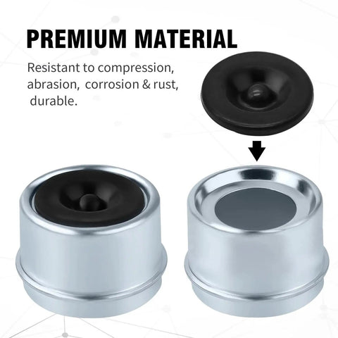 20 Pack Bearing Buddy Caps For Trailer Axles And Wheel Bearings Rubber Grease Plugs Dust Caps For Boat Trailers EZ Lube