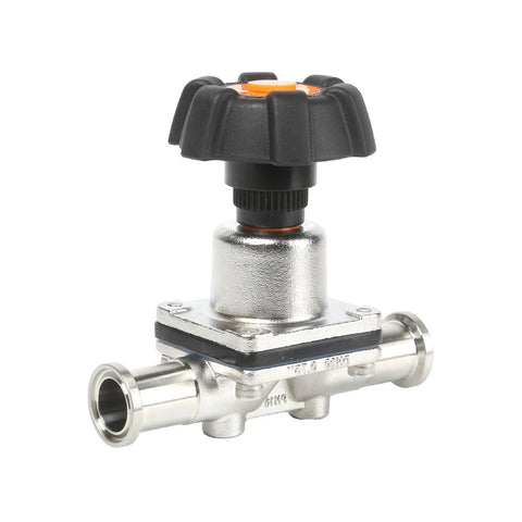 QiiMii SS316L tri-clamp mini diaphragm valve, 3/4 in, EPDM+PTFE membrane, pharmacy clamp valve