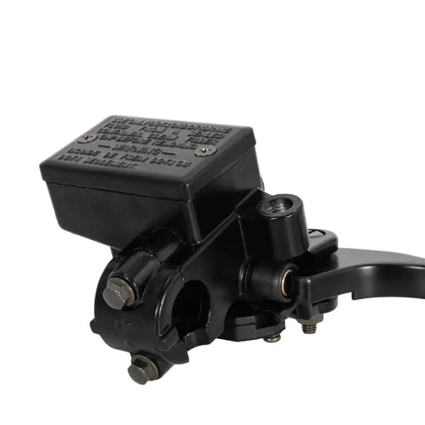 Beefed Up Seven Eighths Inch Hydraulic Front Right Brake Master Cylinder Replacement For Honda ATVs, visible side view