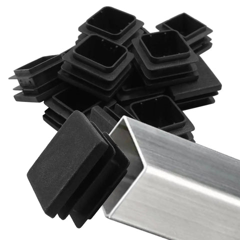 12 Pack One And One Quarter Inch Square Plastic End Caps And Plugs For Square Tubing Posts Chairs And Furniture Durable 32mm Square Tube Caps To Conceal End Openings And Protect Surfaces For DIY Furniture Projects
