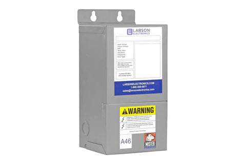 1 Phase Buck Boost Step Up Transformer 208V Primary To 240V Secondary for 23.4A, 40A or 70A Loads, 50 or 60 Hz