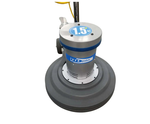 Top view of Industrial 20 Inch Floor Buffer Machine Complete Cleaning Bundle With Pad Driver And Starter Pads For Heavy Duty Commercial Floors.