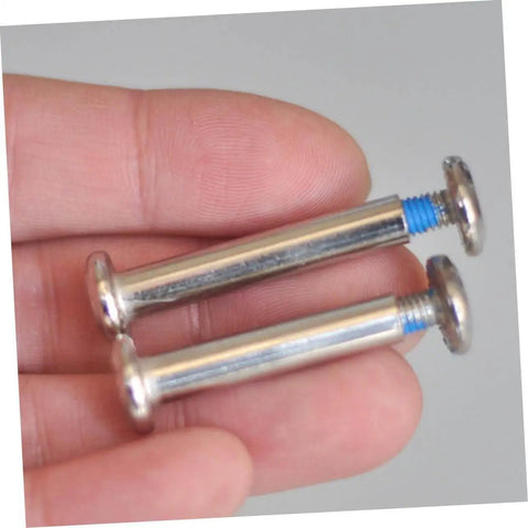 Close-up of 16 Piece Inline Skate Replacement Screws Kit, Stainless Steel Skate Wheel Screws for Inline Bearings.