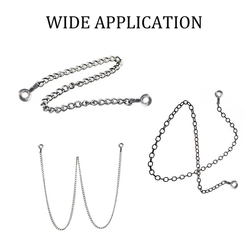 100 Pieces Ball Chain Pull Loop Connectors For Bead Chain 3mm And 3.2mm, 304 Stainless Steel Clasps used in various applications