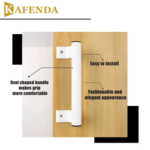 205mm Aluminum Alloy Sliding Door Handle Durable Rustproof Long Pull Handle For Glass Doors Balcony Bathroom Barn Closet