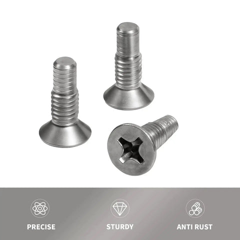 Flat-head screws for Three Pack Door Latch Lock Motor Actuator Outer Handle Kit With Flat Head Mount Screws M6x18.5mm Compatible With Honda