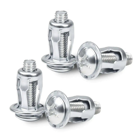80 Piece Expansion Screw Petal Nut Kit For M4-20 M4-25 M5-25 M6-25 Sizes Galvanized Jack Nuts close-up view