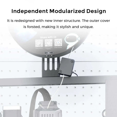 Ender 3 V3 SE And KE Filament Runout Sensor Kit With LED Light showing modular design on perforated board