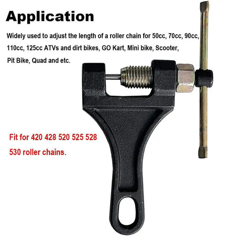 Heavy Duty Chain Breaker Riveting Tool For Motorcycle ATV Dirt Bike Scooter Bicycle Chains 420 428 520 525 528 530