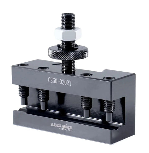 BXA Style 2 Extra Large Quick Change Tool Holder For Three Quarter Inch Turning Tools, Boring And Facing, Steel Construction
