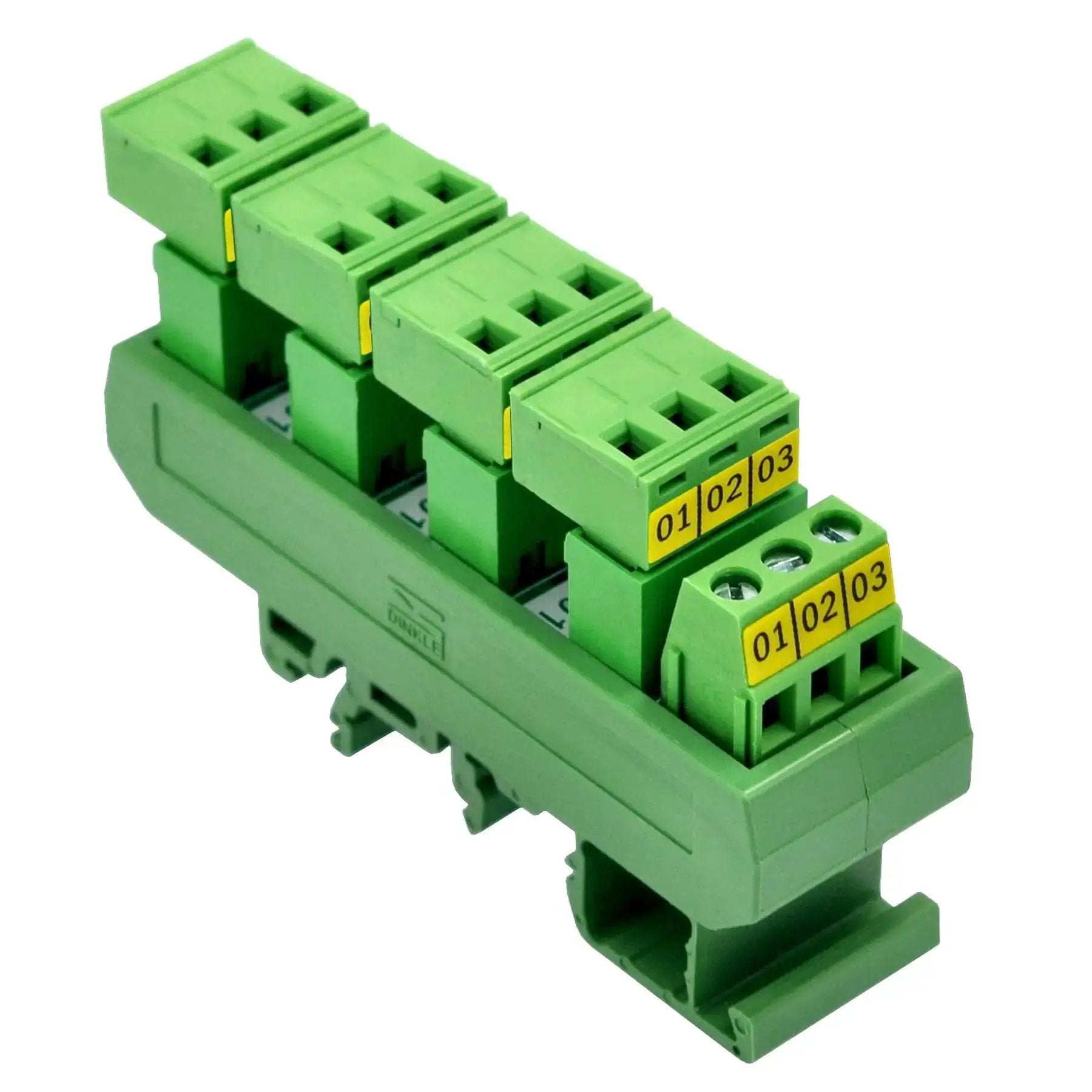 Slim DIN Rail Mount Pluggable Screw Terminal Block Dis...
