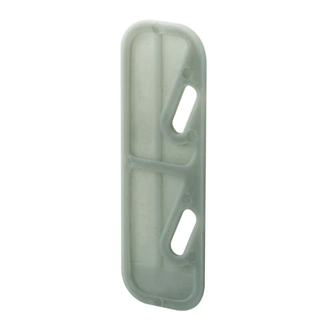 Gray plastic Screen Door Shim Plate 1/8 Inch Thick 7/8 Inch Wide 2-5/8 Inch Tall for spring loaded strike plates.