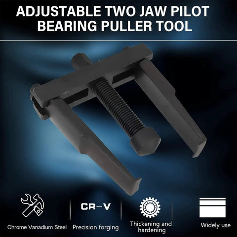 2 Jaw Bearing Puller Adjustable 30mm to 90mm For Removal Of Small Bearings, built from heat-treated steel, front view