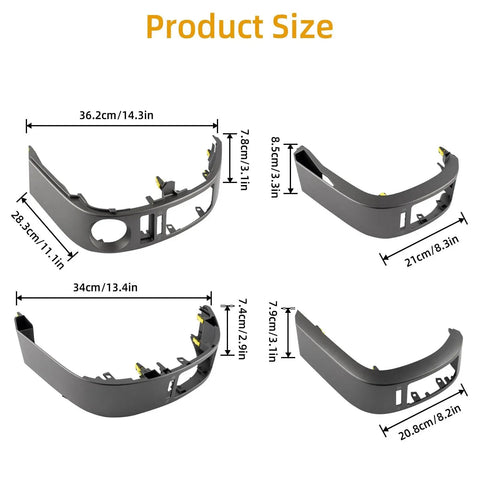 Center AC Dash Vent Trim Panel For Toyota Prius 2004 2009 Left And Right dimensions and size details