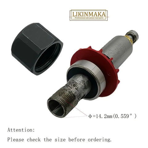 Beefy 1/4 Inch Router Collet Kit With Self Releasing Chuck and Locking Nut for Replacing 48-66 Series Collets