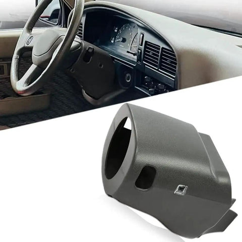 Steering Column Cover For Toyota 4Runner 1990 To 1995 Lower And Upper Gray shown installed and separate
