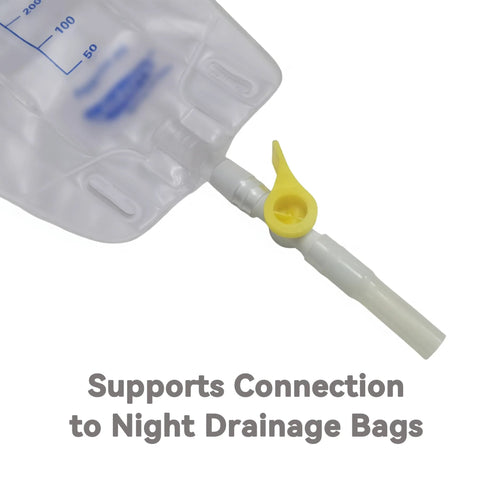 Ximter Comfort Flow catheter valve set, 10-pack; sterile with yellow lever tap and tubing
