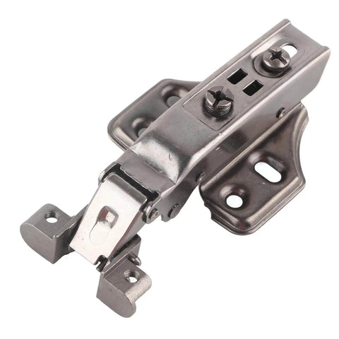Soft Close Hydraulic Cabinet Hinge With Adjustable Base No Slam Quiet Opening Black Brushed Aluminum Frame Made From Cold Rolled Steel