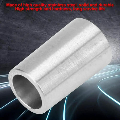 Side view of stainless steel B12–B16 drill chuck conversion sleeve, tool accessory