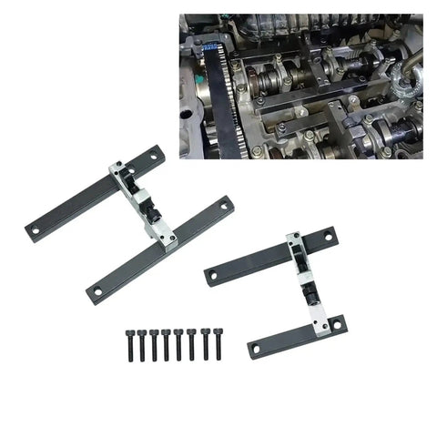 Camshaft timing tool kit for 1.0 EcoBoost SCTi, Amazon brand; two steel bars, locking brackets, and 10 screws