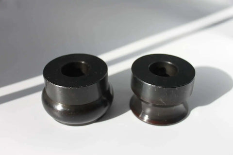 Three Quarter Inch Round Bead Roll Die Set For Bead Rollers With 22mm Shafts, Heavy Duty Heat Treated Tool Steel, Black Finish