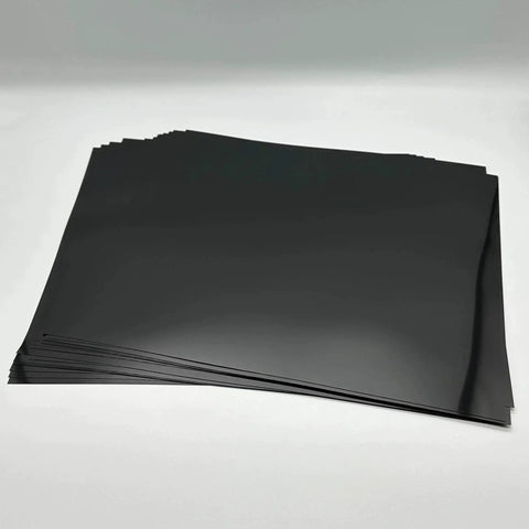 Pack Of 20 7.5 Mil Opaque Black PET Stencil Sheets 12 By 12 Inches For Cricut Cutting Laser Engraving And Quilting Projects