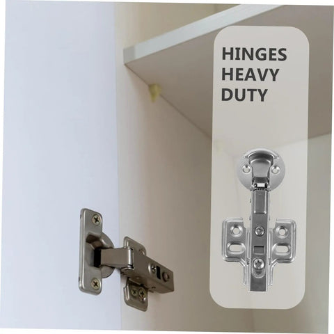 Stainless Steel Damping Hinges For Cabinet Doors 2 Pack Heavy Duty Hydraulic Soft Close Mechanism installed in kitchen cabinet