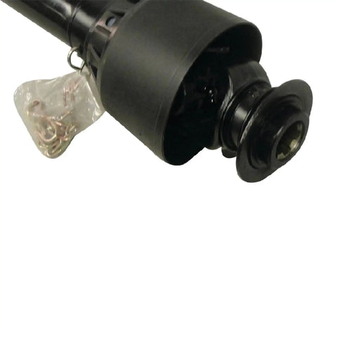 PTO Driveline Series 4 Tri-Tube 540 RPM With Ring Ball Lock Ends One And Three Eighths Inch 6 Spline 48 7/16 Inch Collapsed Length