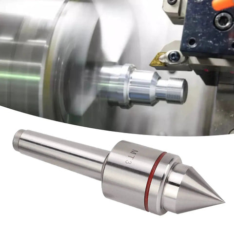 Heavy Duty Live Tailstock Center 60 Degree MT3 For Wood And Metal Lathe CNC Work With Triple Ball Bearing Design