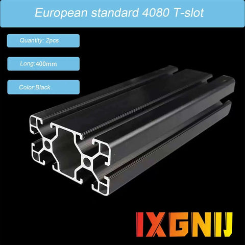 4080 T Slot Aluminum Extrusion For 3D Printer Parts And CNC DIY Black 400mm By 2 Framing Rail for home workshop projects