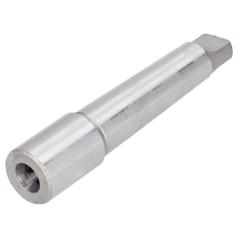 Morse taper arbor sleeve drill adapter MT4 metal cylinder with hollow threaded bore and square drive end