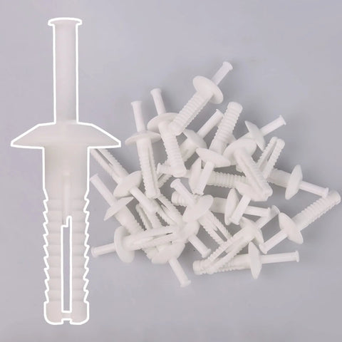 Nylon Nail Drive Anchor Set, 169 Pieces, Multi Size Quarter Inch By Three Quarter Inch, Nylon And POM Construction for DIY Projects