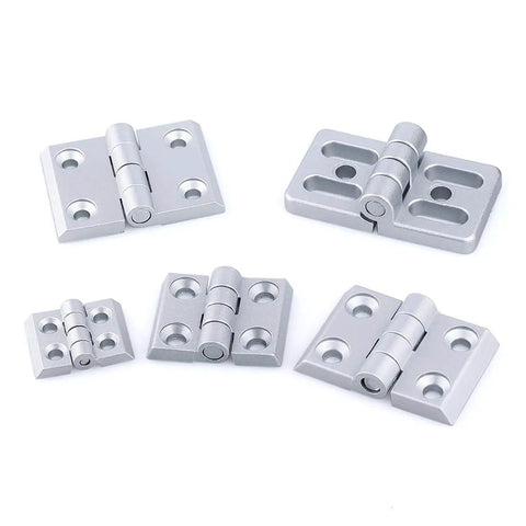 Heavy Duty Ball Bearing Door Hinges For Aluminum Profiles 2020 3030 4040 Black Stainless Steel Construction Quiet Close