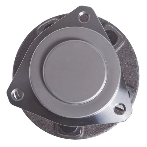 Beefy Front Wheel Hub And Bearing Assembly With 3 Bolt Flange For RWD Cars Fits 2013 Through 2021 Chrysler 300 Dodge Challenger And Charger OE Quality And High Load Capacity For Smooth Ride, top view.