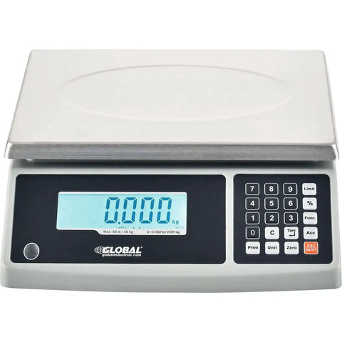 Heavy Duty Weight Counting Scale With LCD Display 60 Lb Capacity 0.002 Lb Readability Industrial Counting Scale With RS 232