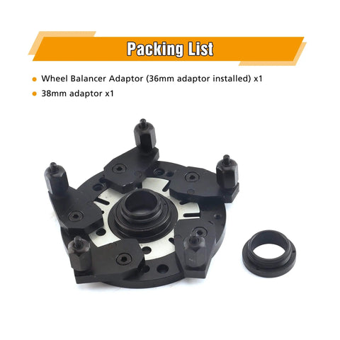Universal Wheel Balancer Adaptor Plate No Fuss For Tire Balancing Machine Clamp Fitment For 36 38 40mm Shaft