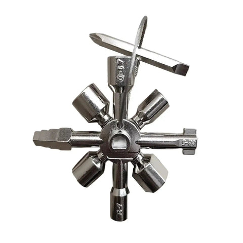 All In One 10 In 1 Carbon Steel Portable Screwdriver And Wrench Kit For Control Cabinets Elevators Water Meters Valves