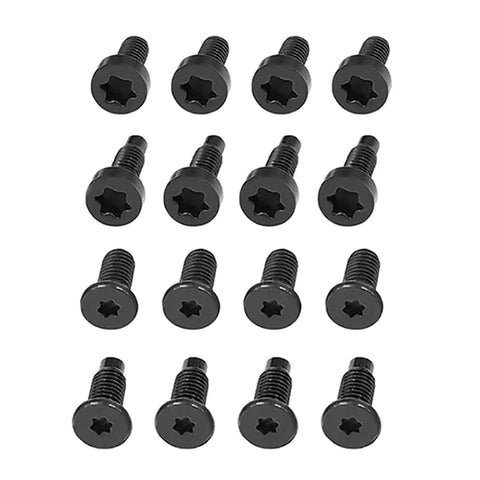 Twenty Piece Doorbell Security Screws Set T5T16 Replacement Screws For Video Doorbell shown in black metal.
