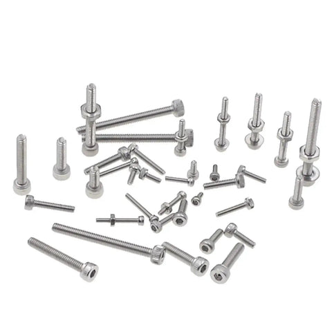 Gearhead Grade 1050 Piece 304 Stainless Steel Knurl Socket Head Cap Screws Hex Nuts And Flat Washers Assortment Kit