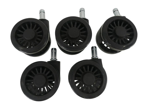 Heavy Duty Office Chair Caster Wheels Set Of 5 Universal Fit For Office And Gaming Chairs Smooth Silent Rolling