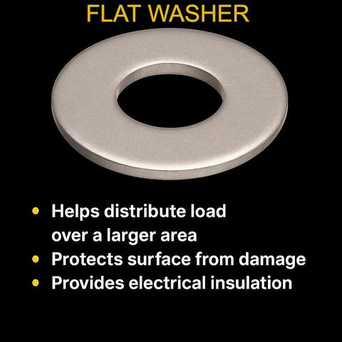 304 stainless steel Fender washer with 1/4 in hole and 1-1/4 in outer diameter