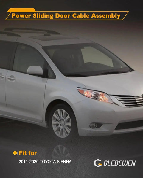 Sliding Door Cable for Toyota Sienna 2011 2020 Rear Left Driver Side Oem Grade Direct Replacement No Trim Required Auto Door Spool Control Cable Repair Kit Power Sliding Door Wire Without Motor Replace 85016 08011