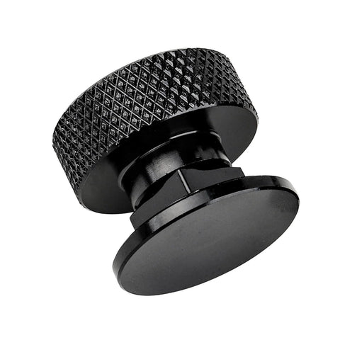 Pro Grade Aluminum Black Anodized Welding Hood Fasteners Kit For Pipeliner Flip Hood Headgear Replacement Screws And Hardware Built To Last 6061 T6 Aluminum Construction No Plastic black fastener close-up view