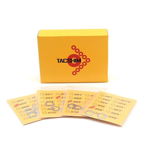 Pivot Pin And Take Down Shim Kit For.276 Inch Pins, 14 Pack, Stainless 304 Shims In Four Thicknesses, Fits 10 And.308 Caliber Pins, OD.480