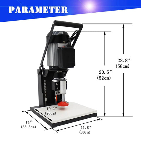 Portable 110V 1100W hinge drilling and boring machine with depth adjustment for cabinets, wardrobes, and doors