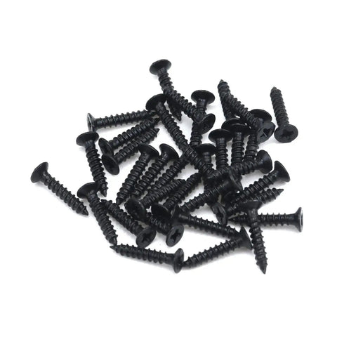 Black screws for Zinc Alloy Modern Black Pull Handle For Wardrobe Cupboard And Drawer Furniture Hardware Pack Of 12