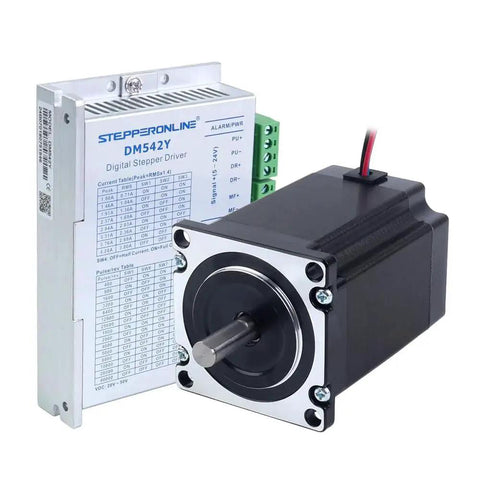 1 Axis CNC Kit With 1.9Nm Nema 23 Bipolar Stepper Motor And DM542Y Driver For Mill Router Lathe Projects, high torque motor and driver